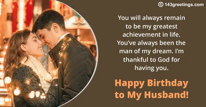  Romantic Birthday messages for Husband